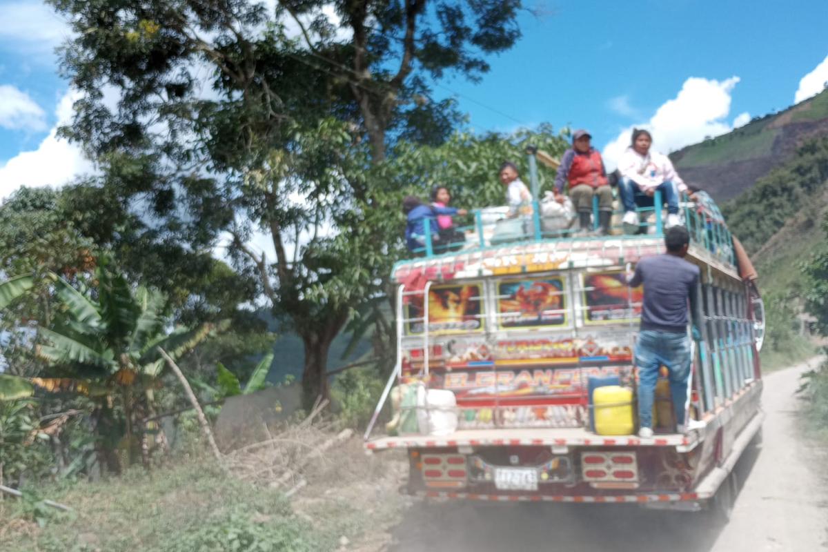 Chivas or traditional buses in the Colombian Andes