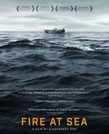 movie poster for "Fire at Sea"